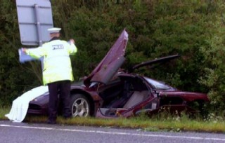 McLaren F1 crashed by Rowan Atkinson (Picture: SWNS)