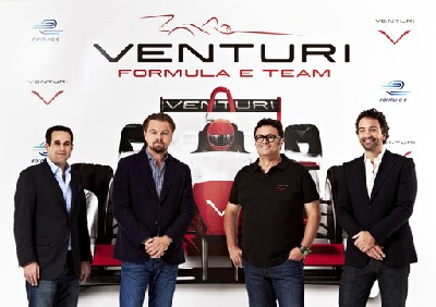 Leonardo DiCaprio & Venturi Automobiles launch Formula E electric race car team